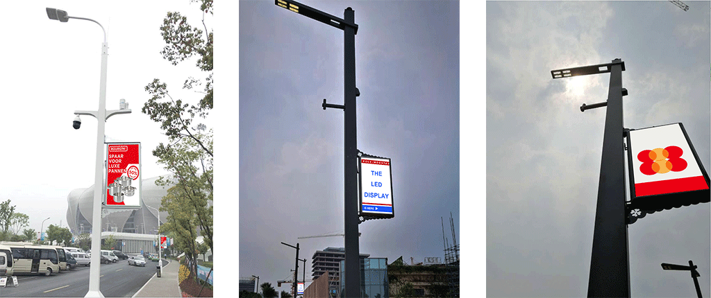 TL384-63 Inch  Single Sided + Lightbox   LED Pole Poster - LED Pole Banner - 7