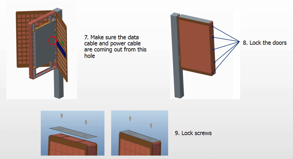 TL555-103 Inch Double Sided  LED Pole Screen for Gas Station - LED Pole Screen - 4