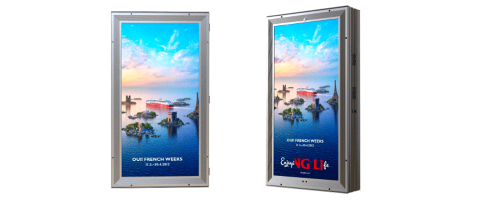 TL256-35 Inch Double Sided  LED Pole Screen - LED Pole Banner - 4