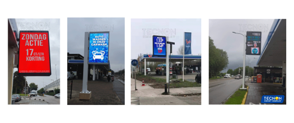 LED gas price sign in De Haan petrol station - Company News - 3