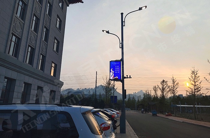 The linkage effect of LED light pole screens and cameras in smart city - Company News - 2