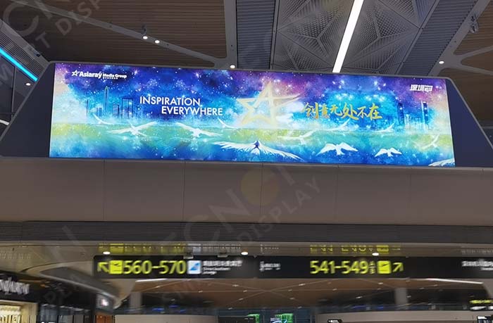 P2.5 Small-Pitch LED Totem Signage Enhancing Shenyang Airport's Advertising Experience - Showcase - 1