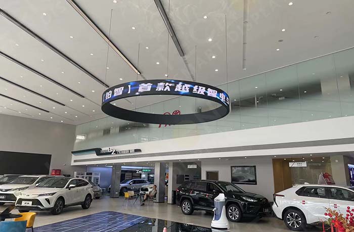 Innovative Circular LED Display: Enhancing the GAC Toyota 4S Store Experience - Showcase - 2