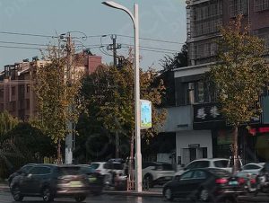 Shuanglin Town: LED pole sign in Smart City Development