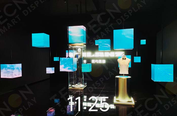 Commercial Indoor led screens for LILANZ Men's Clothing Store - Showcase - 2